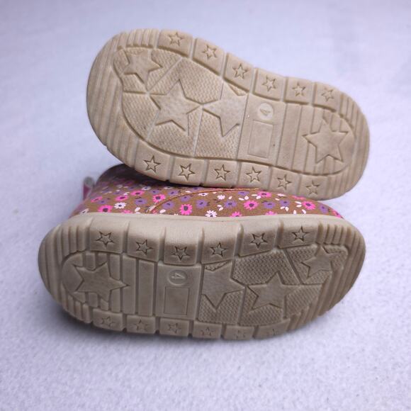 Carter's Just One You Kyrie Baby Toddler Girls Floral Boots, Size 4, EUC - Picture 5 of 9